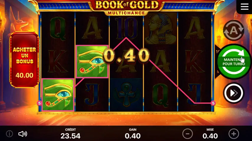 Book of Gold: Multichance en juego — captura 1