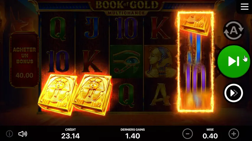 Book of Gold: Multichance — partida en directo
