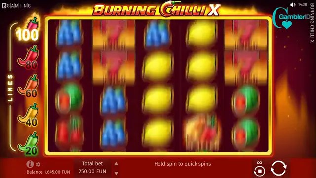 Burning Chilli X — partida en directo