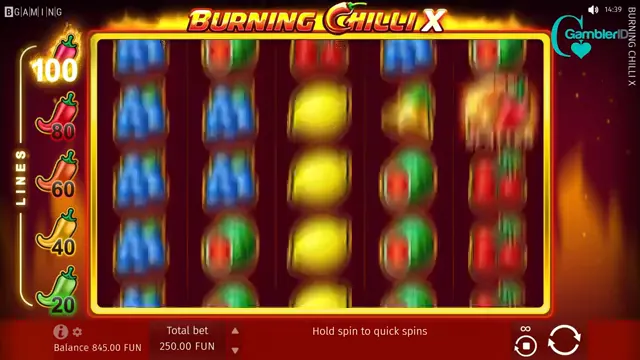 Burning Chilli X — partida en directo