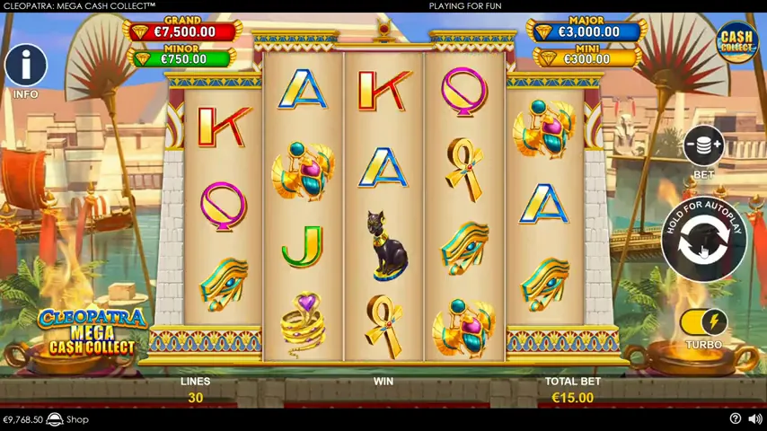 Cash of Cleopatra — partida en directo