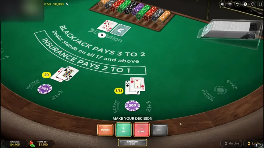 First Person Blackjack en juego — captura 1