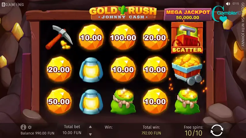 Gold Rush with Johnny Cash — partida en directo
