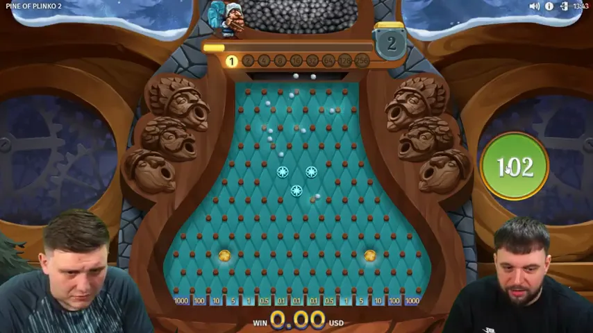 Golden Plinko — partida en directo
