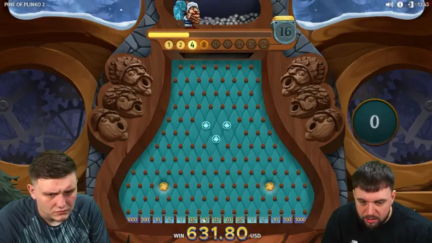 Golden Plinko — partida en directo