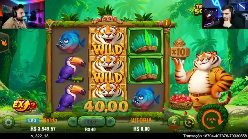 Luck of Tiger — partida en directo