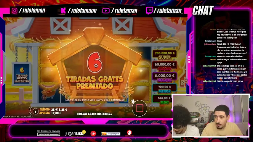 Mega Fire Blaze Ruleta Espana — partida en directo