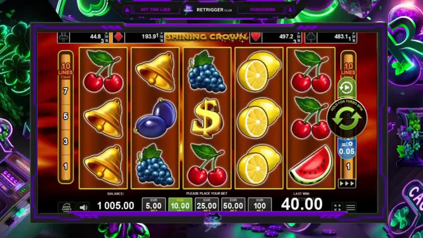 Shining Crown — partida en directo